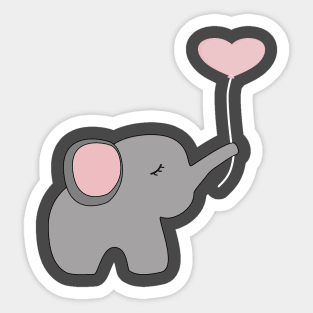 sweet elephant Sticker